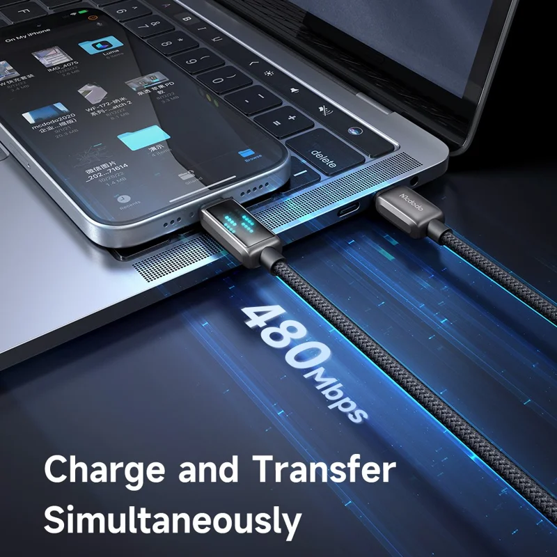 MCDODO CA-4250 1.2m Type-C to Type-C Cable 100W Fast Charging Nylon Braided Data Cable