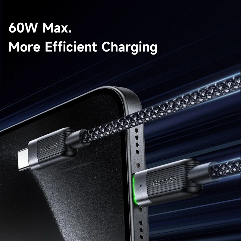 MCDODO CA-2000 1.2m Type-C to Type-C 60W Fast Charging Cable Data Cord