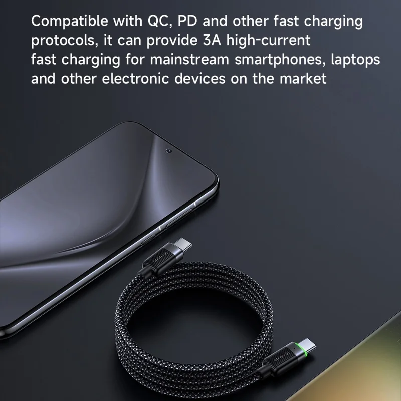 MCDODO CA-2000 1.2m Type-C to Type-C 60W Fast Charging Cable Data Cord