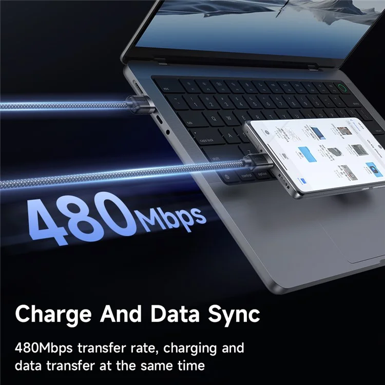 MCDODO CA-5650 1.2m USB-A to USB-C 6A Fast Charging Cable Magnetic Data Cord