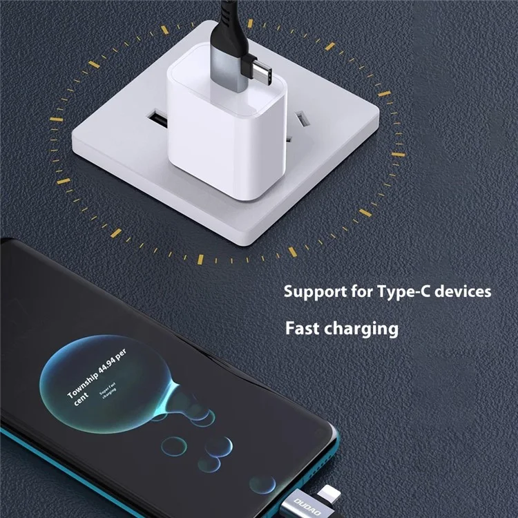 DUDAO L20Pro 1m USB / Type-C to Type-C / iP Charging Cord PD 100W Braided Data Cable