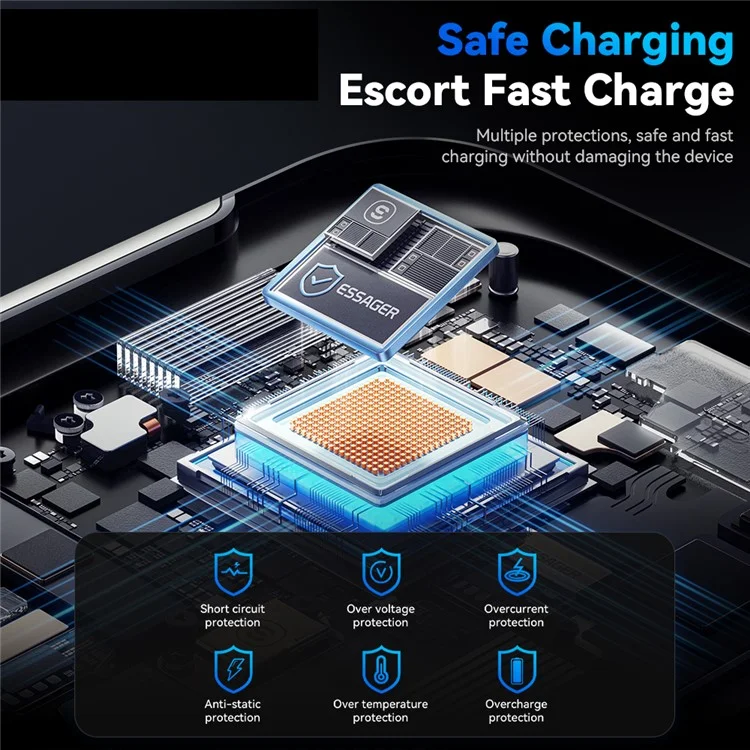 ESSAGER Car Air Vent Phone Holder Wireless Charger ABS+Glass Charging Bracket