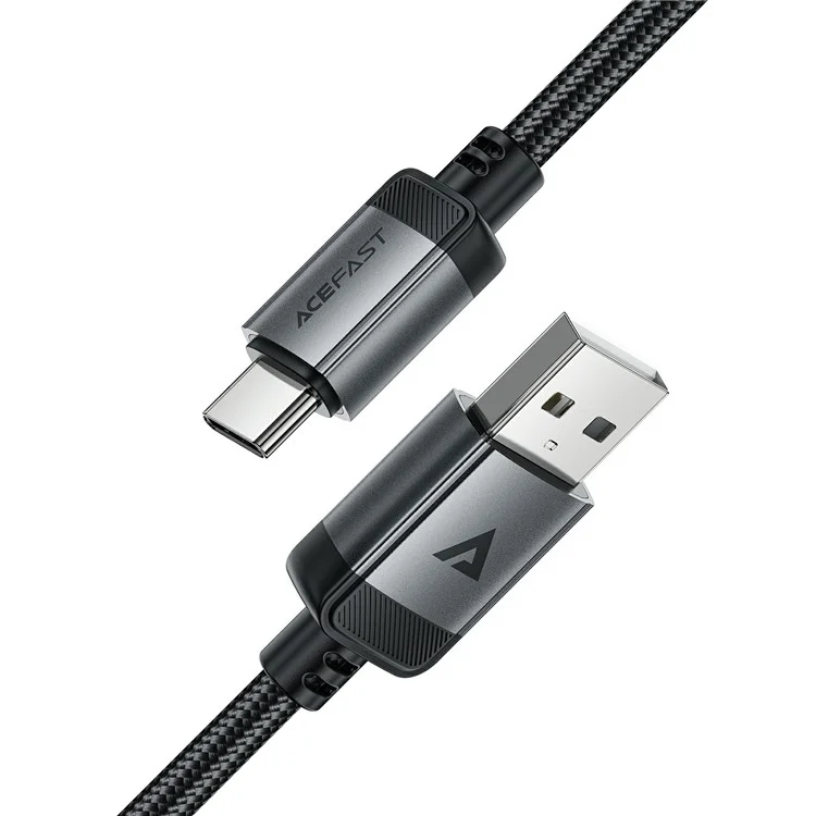ACEFAST C20-04 1,2 m USB-A zu USB-C Aluminium-Legierungs-Ladekabel, geflochtenes Datenkabel