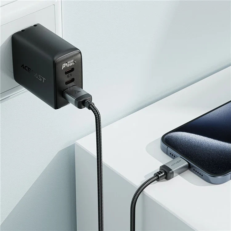 ACEFAST C20-04 1,2 m USB-A zu USB-C Aluminium-Legierungs-Ladekabel, geflochtenes Datenkabel