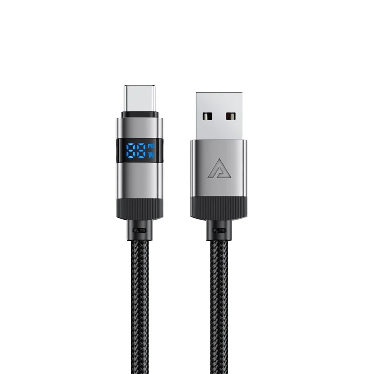 ACEFAST C15-04 1.2m USB-A to USB-C цифровой дисплейный кабель для зарядки 3A быстрая зарядка, кабель для передачи данных