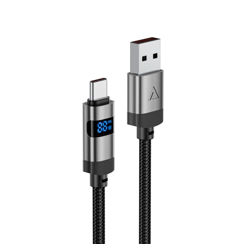 ACEFAST C15-04 1.2m USB-A to USB-C цифровой дисплейный кабель для зарядки 3A быстрая зарядка, кабель для передачи данных