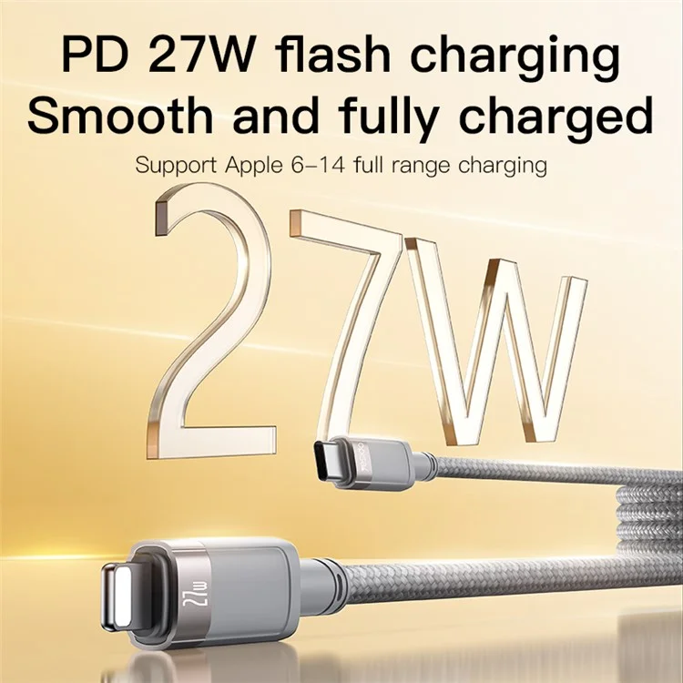 Cavo magnetico intrecciato YESIDO CA172L Type-C a iP per sincronizzazione dati e ricarica