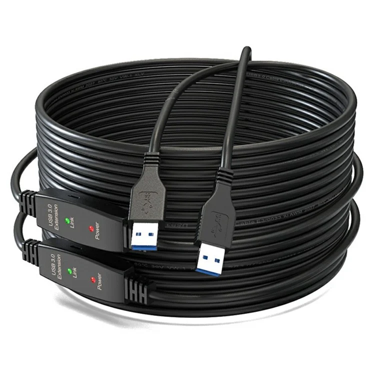 U3AA 15m USB3.0 Male to Male PVC Extension Cable for Conference Camera Mouse Scanner