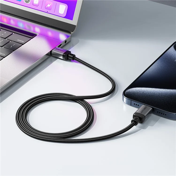 ACEFAST C20-03 60W Schnellladekabel USB C zu USB C, geflochten, für Laptops und Smartphones