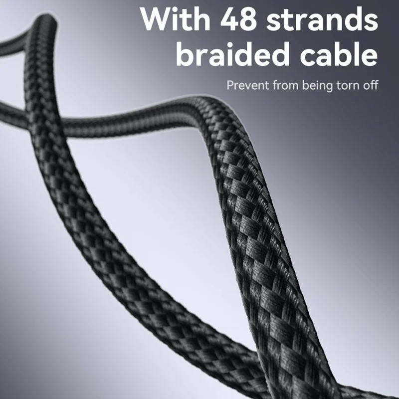 YESIDO CA186 2m Data Cable 240W Fast Charging USB C to USB C Braided Wire for Smartphone Tablet Laptop