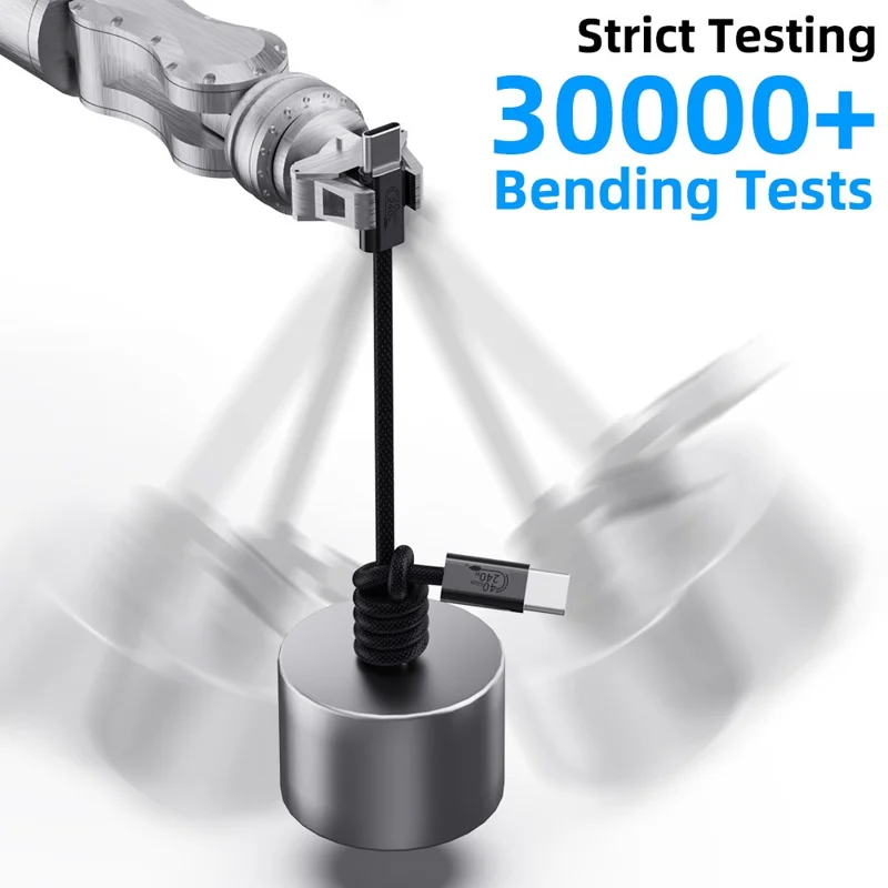 1m USB4 Type C Cable 240W PD Fast Charging 40Gbps High Speed Data Transfer Wire for Laptop / Phone