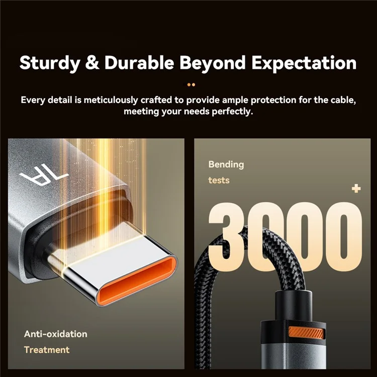 ESSAGER 1m USB-A to iP + Type-C Fast Charging Cable 100W PD Sync Data Transfer Cable - Black