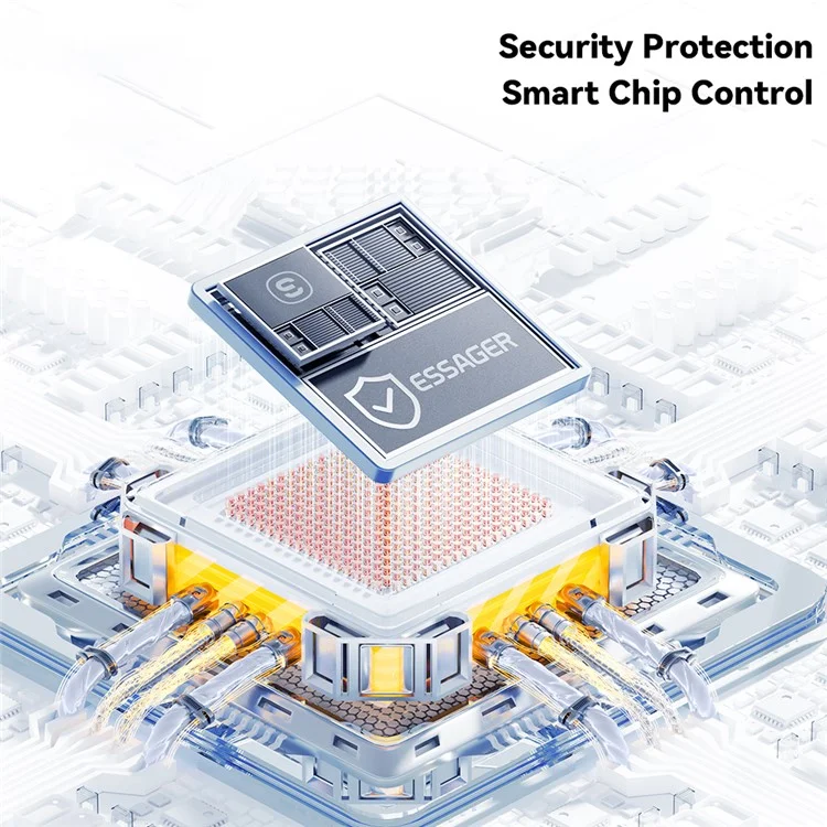 ESSAGER Пружинный кабель для зарядки USB-A на Type-C 100 Вт 7А, длина 1,2 м