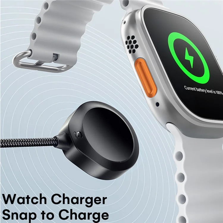 ESSAGER 3 in 1 Charging Cable for Watch  /  Phone  /  Type-C Devices PD 100W Fast Charging Data Cable