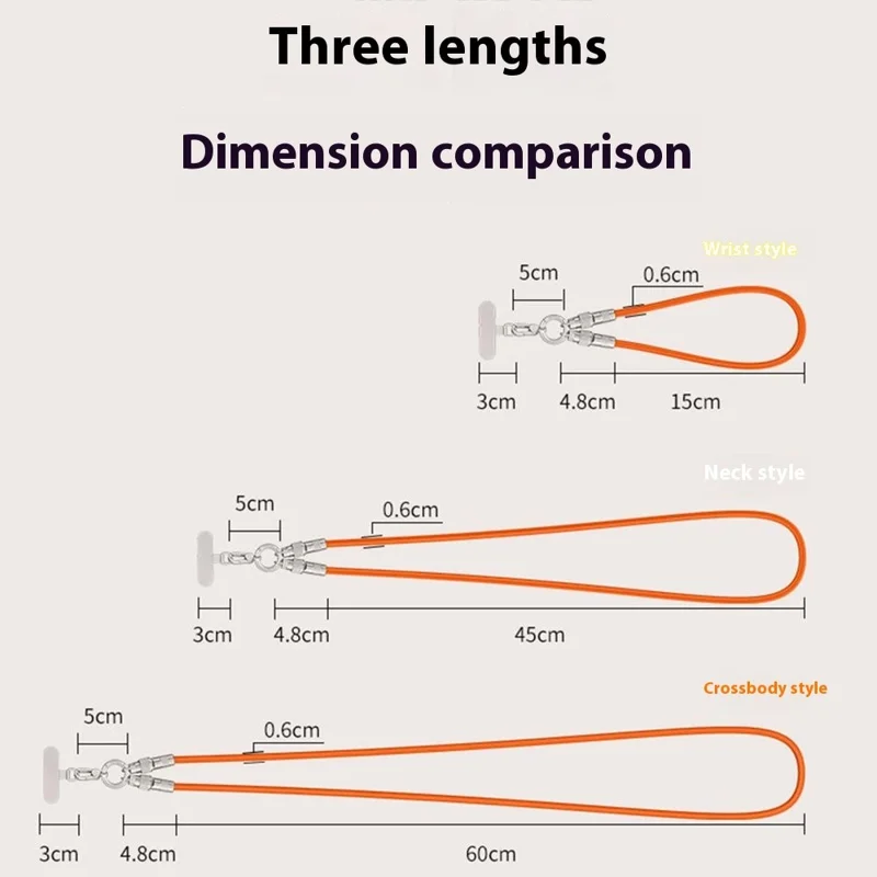 30cm Cell Phone Wrist Strap Fast Charging Data Cable with Type-C to L-Port Adapter Phone Lanyard - Black