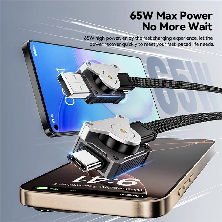 ESSAGER ES-X63 0.25m 4 in 1 Data Cable USB-A / Type-C to Type-C / 8Pin Multi-Function Charging Cord