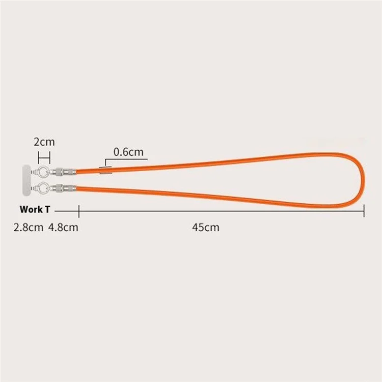 90cm Cell Phone Neck Strap Charging Cable Type-C to Type-C PD 66W Fast Charge Data Cable Necklace - Purple