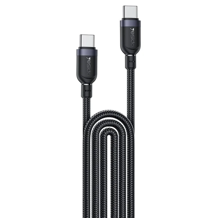 Cable YESIDO CA194 USB C a USB C de 3 m, 60 W, carga rápida y sincronización de datos para portátil / smartphone
