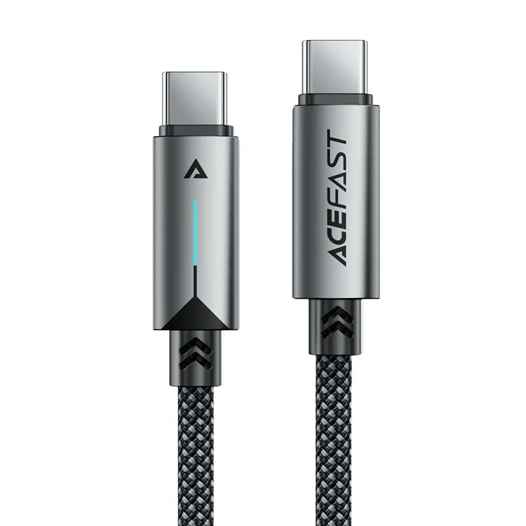 ACEFAST C19-03 USB-C auf USB-C Kabel 60W Schnellladekabel mit Aluminiumlegierung Geflecht für Laptops / Handys
