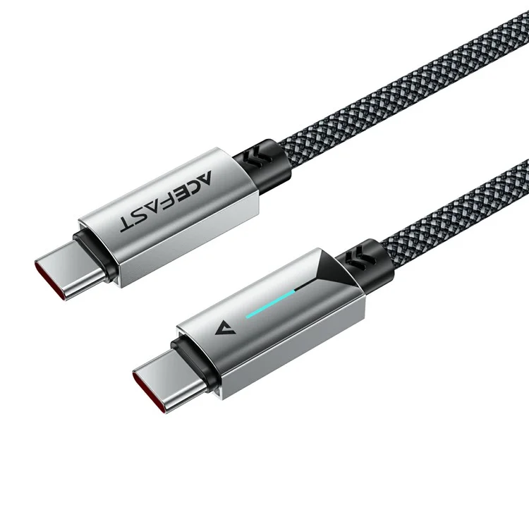 ACEFAST C19-03 USB-C auf USB-C Kabel 60W Schnellladekabel mit Aluminiumlegierung Geflecht für Laptops / Handys
