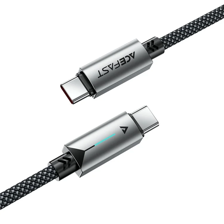 ACEFAST C19-03 USB-C auf USB-C Kabel 60W Schnellladekabel mit Aluminiumlegierung Geflecht für Laptops / Handys