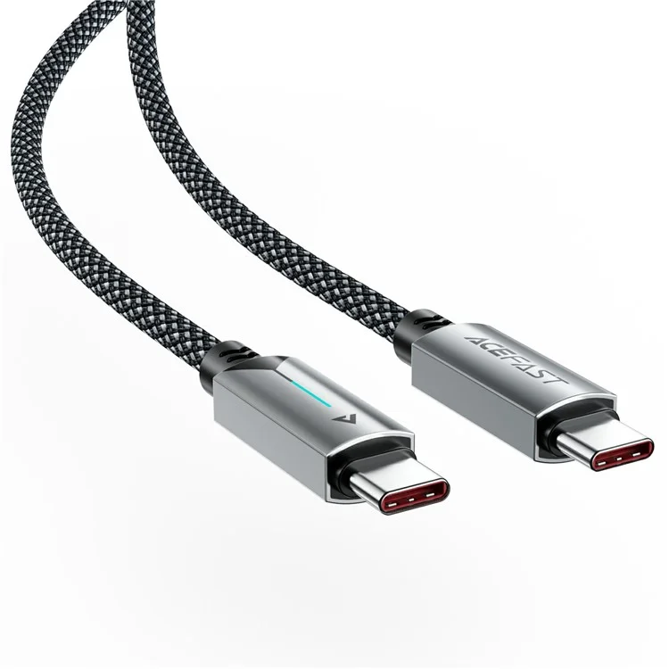 ACEFAST C19-03 USB-C auf USB-C Kabel 60W Schnellladekabel mit Aluminiumlegierung Geflecht für Laptops / Handys