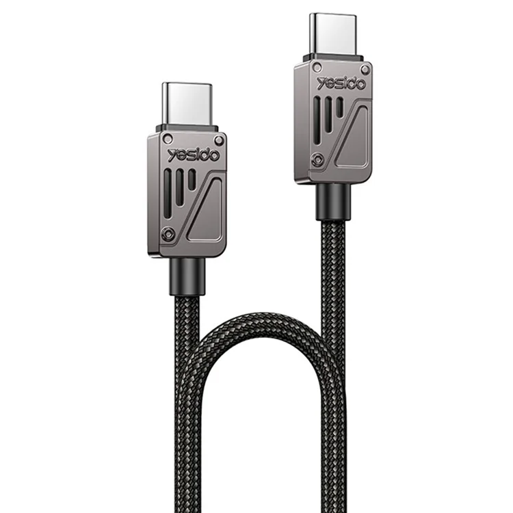 YESIDO CA196 1.2m USB C to USB C Charging Cable 60W Fast Charging Braided Data Cord for Laptops Tablets