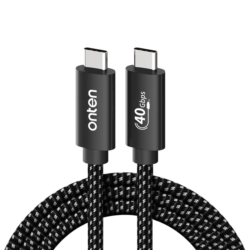 ONTEN OTN-CC202 1m USB 4 Compatible with Thunderbolt 4 Cable 100W PD Charging 40Gbps Data Transfer 4K 8K Video Output Cord