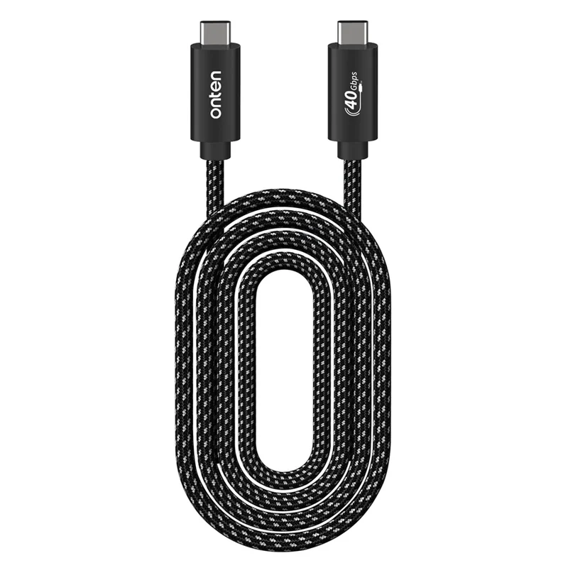 ONTEN OTN-CC202 1m USB 4 Compatible with Thunderbolt 4 Cable 100W PD Charging 40Gbps Data Transfer 4K 8K Video Output Cord