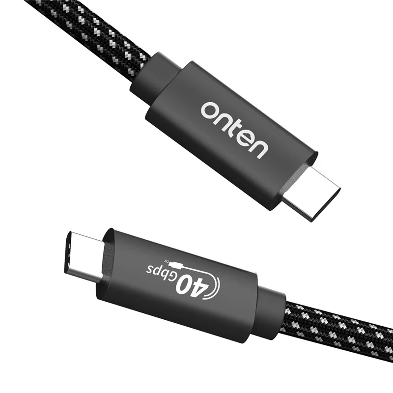 ONTEN OTN-CC202 1m USB 4 Compatible with Thunderbolt 4 Cable 100W PD Charging 40Gbps Data Transfer 4K 8K Video Output Cord