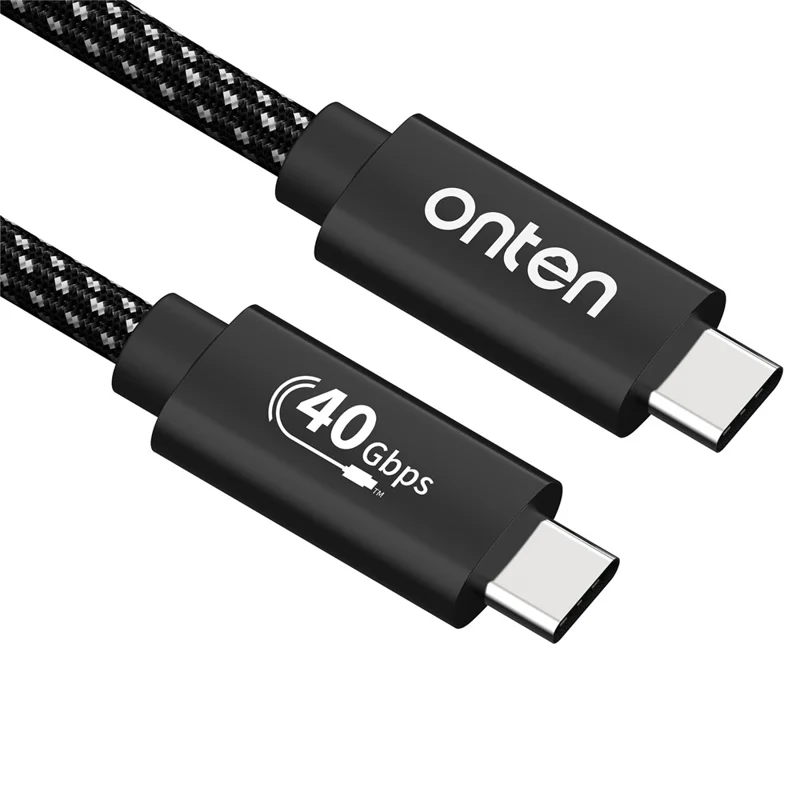 ONTEN OTN-CC202 1m USB 4 Compatible with Thunderbolt 4 Cable 100W PD Charging 40Gbps Data Transfer 4K 8K Video Output Cord