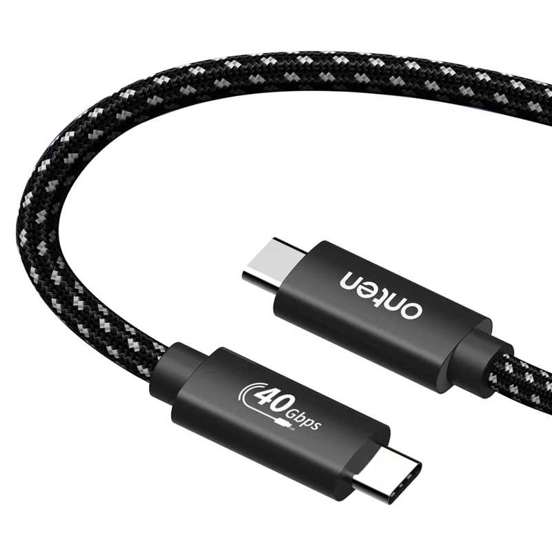 ONTEN OTN-CC202 1m USB 4 Compatible with Thunderbolt 4 Cable 100W PD Charging 40Gbps Data Transfer 4K 8K Video Output Cord