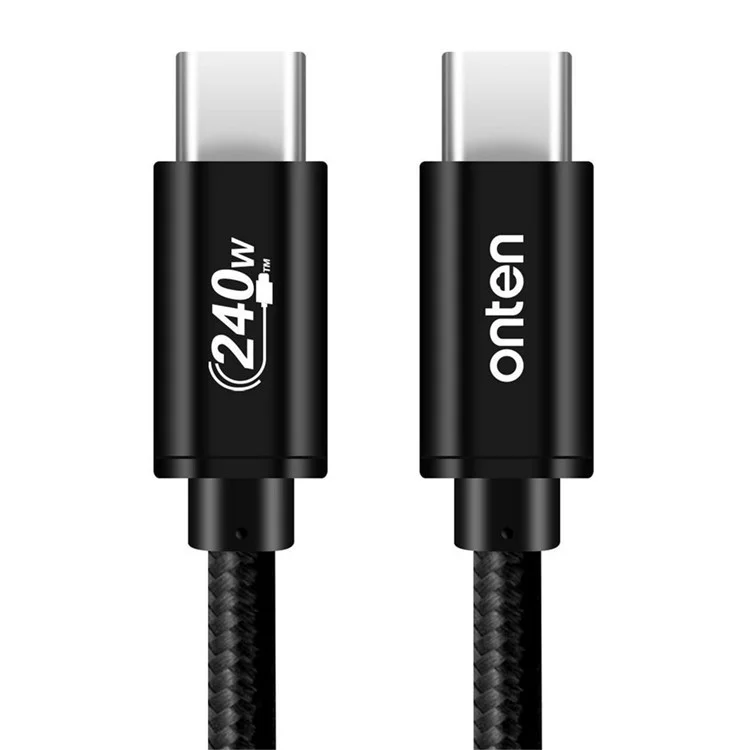 Câble ONTEN CC201 Type-C vers Type-C de 1 m, Charge Rapide PD 240W et Transfert de Données à 480 Mbps