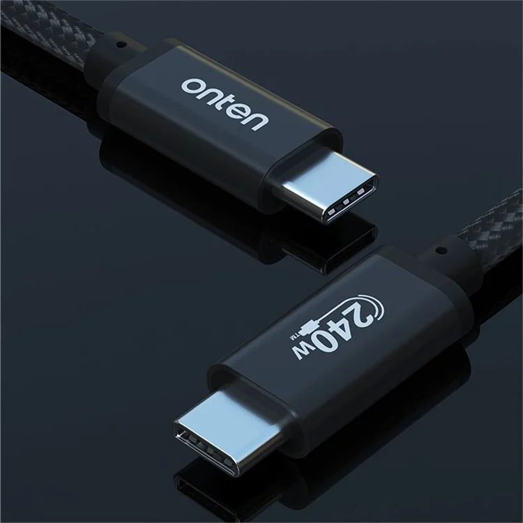 Câble ONTEN CC201 Type-C vers Type-C de 1 m, Charge Rapide PD 240W et Transfert de Données à 480 Mbps