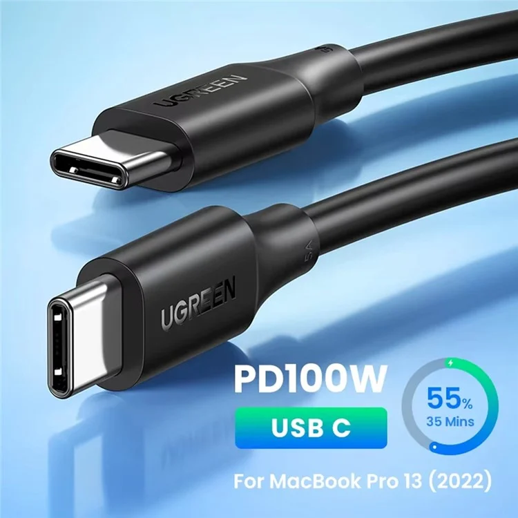 UGREEN 15177 1.5m PD 100W Fast Charging USB C to USB C Cable for iPhone  /  Macbook  /  iPad Data Wire