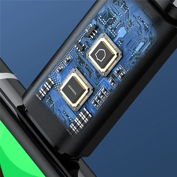 TOOCKI TQ-X20 2m PD 60W Schnellladekabel Typ C zu Typ C High-Speed-Datentransferkabel - Schwarz