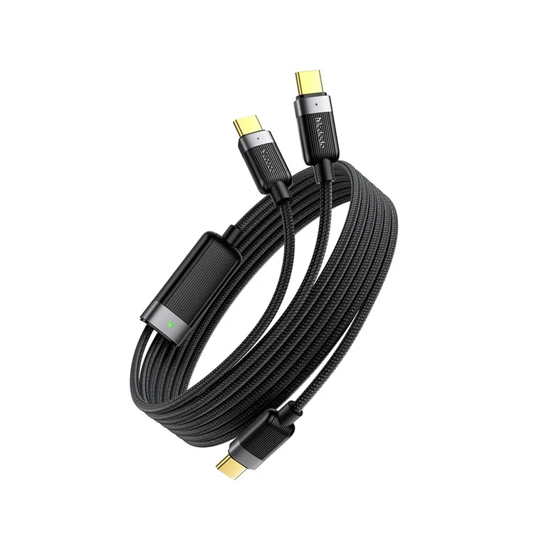 MCDODO CA-7380 1.5m USB C to Dual USB C Magnetic Splitter Cord 100W Fast Charging Cable