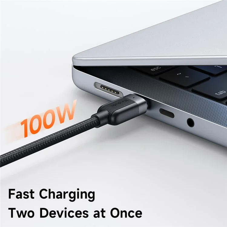 MCDODO CA-7380 1.5m USB C to Dual USB C Magnetic Splitter Cord 100W Fast Charging Cable