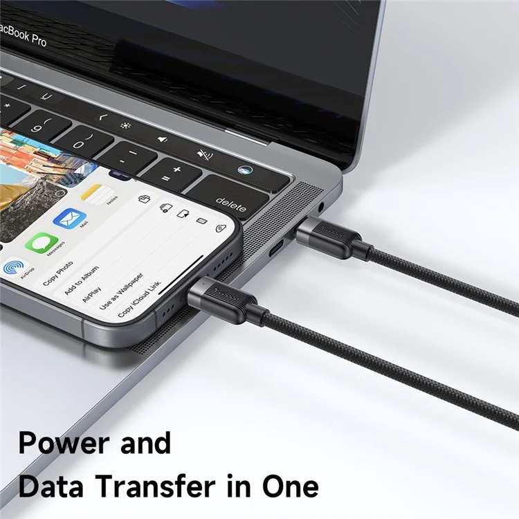 MCDODO CA-7380 1.5m USB C to Dual USB C Magnetic Splitter Cord 100W Fast Charging Cable