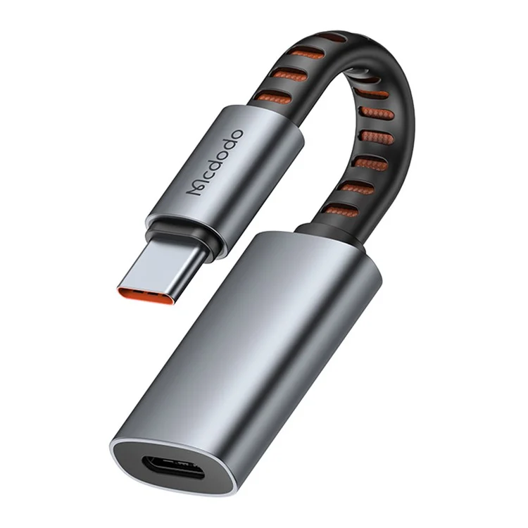 MCDODO CA-4870 MDD Nordic Series 8Pin Female to USB-C Male Adapter Cable 24W Fast Charging Data Transfer Cord - Black