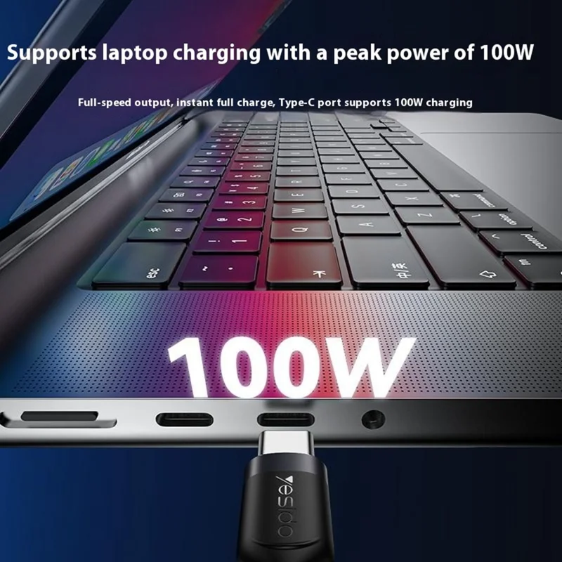 YESIDO CA92 Cavo Splitter USB C a Doppia USB C 2 in 1 Ricarica Rapida PD 100W Intrecciato