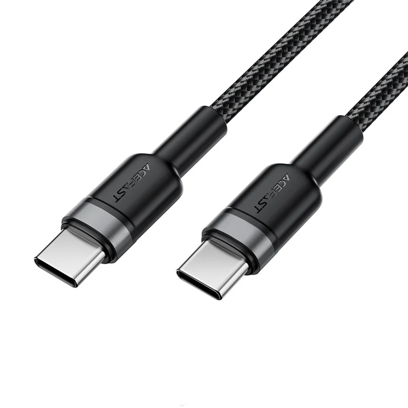 ACEFAST C22-03 1,2m USB-C zu USB-C Aluminium-Legierung geflochtenes Ladekabel 60W Schnellladekabel Datenkabel