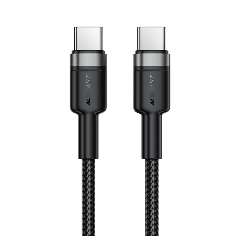 ACEFAST C22-03 1,2m USB-C zu USB-C Aluminium-Legierung geflochtenes Ladekabel 60W Schnellladekabel Datenkabel