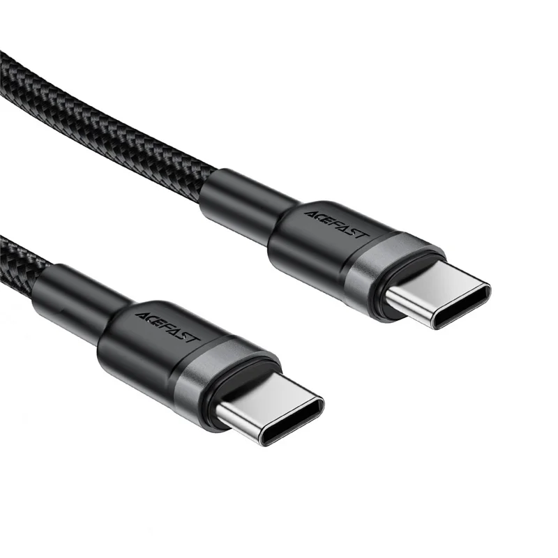 ACEFAST C22-03 1,2m USB-C zu USB-C Aluminium-Legierung geflochtenes Ladekabel 60W Schnellladekabel Datenkabel