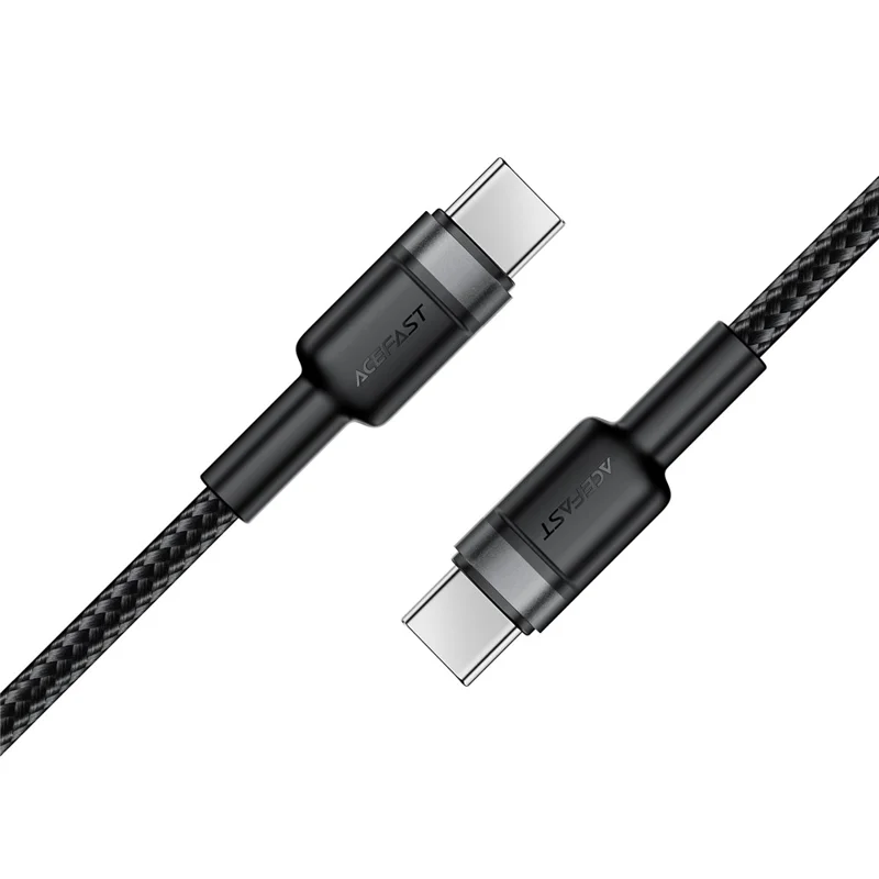 ACEFAST C22-03 1,2m USB-C zu USB-C Aluminium-Legierung geflochtenes Ladekabel 60W Schnellladekabel Datenkabel