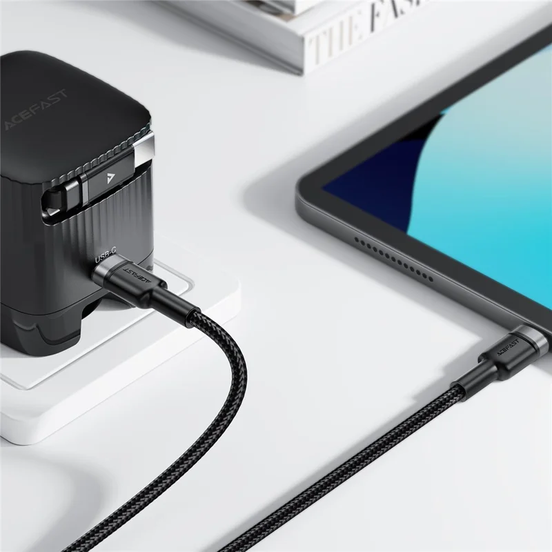 ACEFAST C22-03 1,2m USB-C zu USB-C Aluminium-Legierung geflochtenes Ladekabel 60W Schnellladekabel Datenkabel