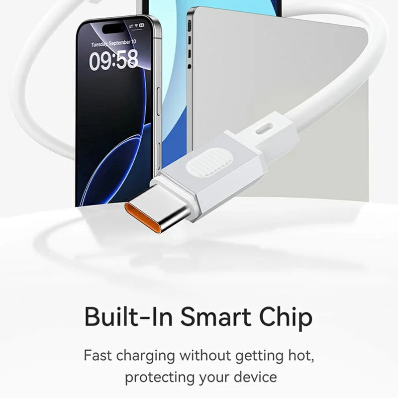 MAXCO 1.5m Type-C to Type-C 100W Super Fast Charging Cable Silicone Data Cord - Grey