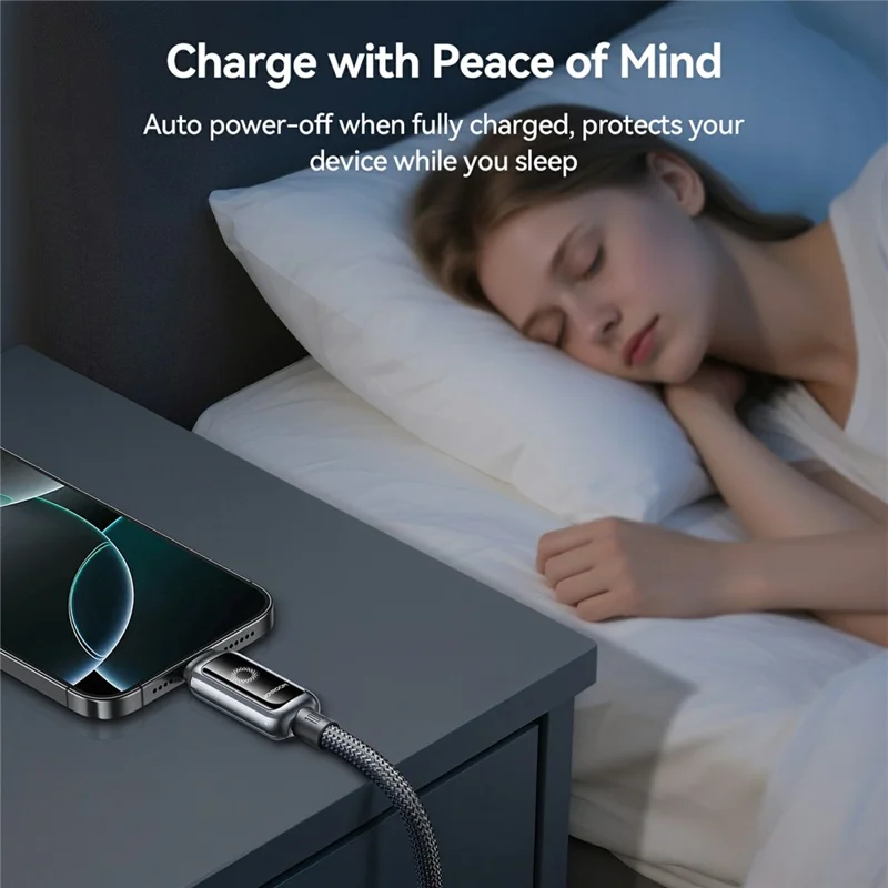 Câble JOYROOM S-A55 Type-C vers Type-C de 1,2 m, 100 W, charge rapide et synchronisation de données - Noir