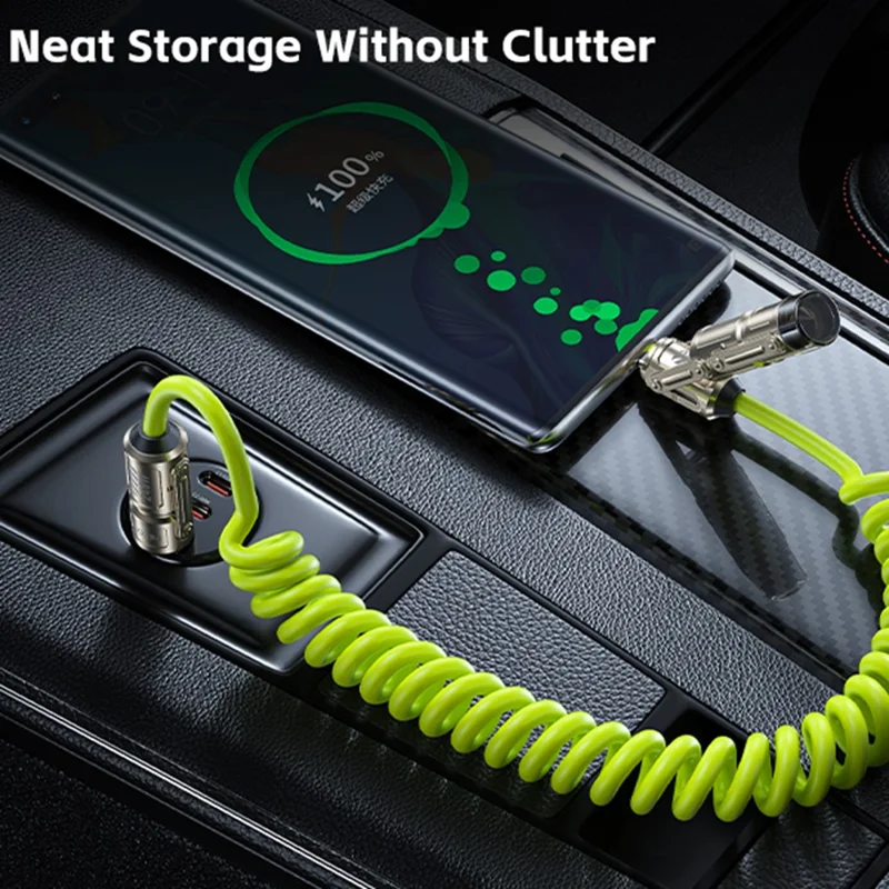 WEKOME WDC-80 Dofon No.1 Car-Specific Safety Data Cable 240W High Power 1.8M Length Multi Function Design - Green