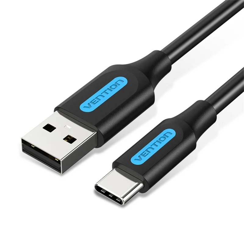 VENTION COKBH 2m USB 2.0 Type A to Type C Cable 3A Fast Charging Phone Tablet Data Cord - Black